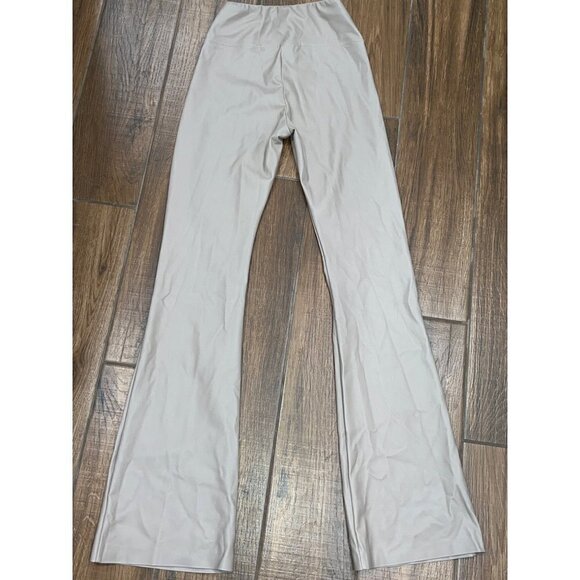 ENZA COSTA Matte Vegan Leather Bootcut Legging in Putty 0/XS Womens Faux Leather - Picture 8 of 16